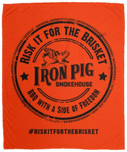 Load image into Gallery viewer, Risk It for the Brisket Cozy Plush Fleece Blanket - 50x60