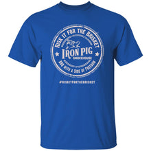 Load image into Gallery viewer, #RiskItfortheBrisket 5.3 oz. T-Shirt (White logo)