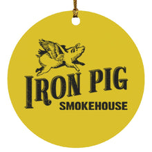 Load image into Gallery viewer, Iron Pig Circle Ornament