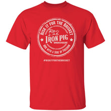 Load image into Gallery viewer, #RiskItfortheBrisket 5.3 oz. T-Shirt (White logo)