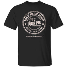 Load image into Gallery viewer, #RiskItfortheBrisket 5.3 oz. T-Shirt (White logo)