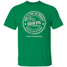 Load image into Gallery viewer, #RiskItfortheBrisket 5.3 oz. T-Shirt (White logo)