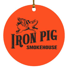 Load image into Gallery viewer, Iron Pig Circle Ornament