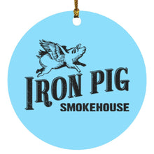 Load image into Gallery viewer, Iron Pig Circle Ornament