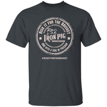 Load image into Gallery viewer, #RiskItfortheBrisket 5.3 oz. T-Shirt (White logo)
