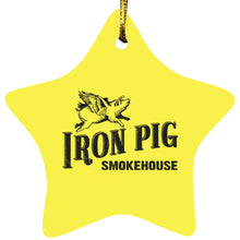 Load image into Gallery viewer, Iron Pig Star Ornament