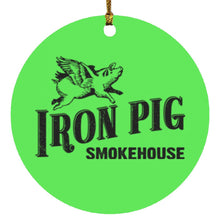 Load image into Gallery viewer, Iron Pig Circle Ornament