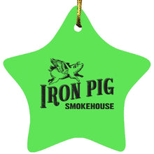 Load image into Gallery viewer, Iron Pig Star Ornament