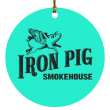 Load image into Gallery viewer, Iron Pig Circle Ornament