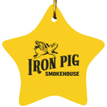 Load image into Gallery viewer, Iron Pig Star Ornament