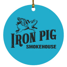 Load image into Gallery viewer, Iron Pig Circle Ornament