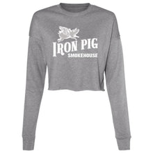 Load image into Gallery viewer, Flying Pig Ladies&#39; Cropped Fleece Crew
