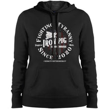 Load image into Gallery viewer, Fighting Tyranny Ladies&#39; Pullover Hooded Sweatshirt
