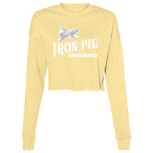 Load image into Gallery viewer, Flying Pig Ladies&#39; Cropped Fleece Crew
