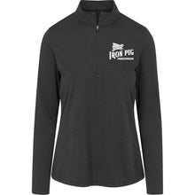 Load image into Gallery viewer, Flying Pig Team 365 Womens Heather Quarter Zip
