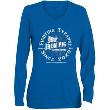 Load image into Gallery viewer, Fighting Tyranny Ladies&#39; Moisture-Wicking Long Sleeve V-Neck Tee
