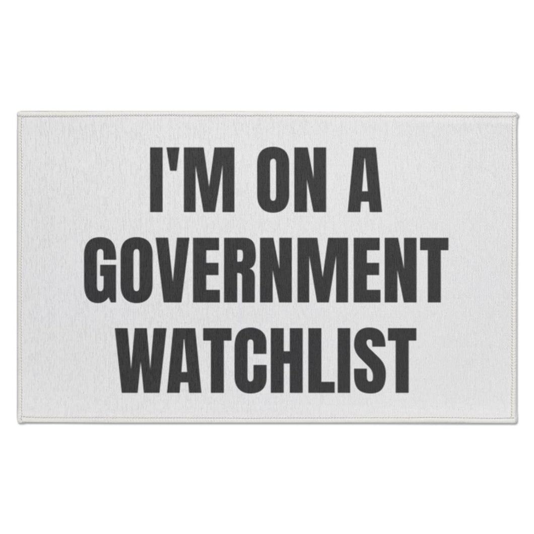 Government Watchlist Indoor Doormat
