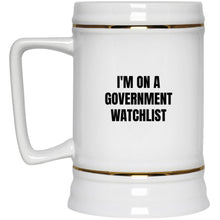 Load image into Gallery viewer, Government Watchlist Beer Stein 22oz.
