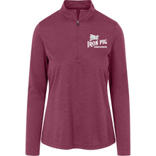 Load image into Gallery viewer, Flying Pig Team 365 Womens Heather Quarter Zip
