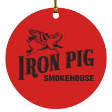 Load image into Gallery viewer, Iron Pig Circle Ornament
