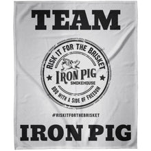 Load image into Gallery viewer, Team Iron Pig Arctic Fleece Blanket 50x60
