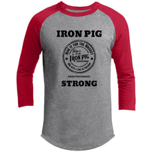 Load image into Gallery viewer, Iron Pig Strong 3/4 Raglan Sleeve Shirt
