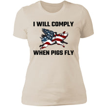 Load image into Gallery viewer, Pigs Fly Ladies&#39; Boyfriend T-Shirt
