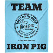 Load image into Gallery viewer, Team Iron Pig Arctic Fleece Blanket 50x60
