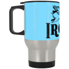 Load image into Gallery viewer, Iron Pig Silver Stainless Travel Mug
