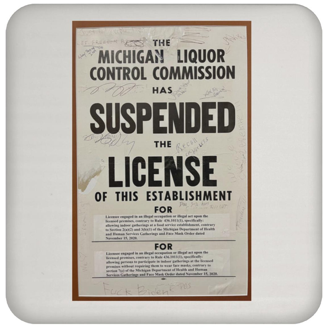 License Poster Coaster